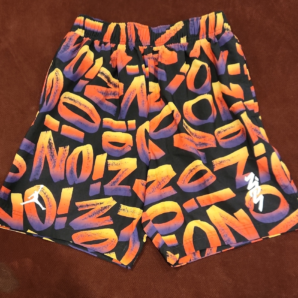 NWOT NIKE Jordan ZION Colorful  Graphic Dri-Fit Shorts Men M